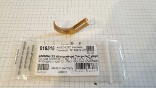 1.5 016515, ANSCHÜTZ, Abzugszüngel Jagd vergoldet für die Modelle 1780, 1781 und 1782 NEU