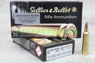 Sellier&Bellot .22-250 Rem. SP 55gr. 3,6g 20Stück 198677