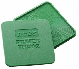 RCBS 9480 PRIMER TRAY-2 Zündhütchenwendebox | quadratisch mit gerillter Oberlfäche zum Wenden von Zü