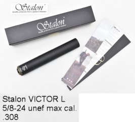 STALON Schalldämpfer / Silencer / SD Modell VICTOR L für Kal. 6,5 - 7,62mm mit 5/8"-24 Laufgewinde
