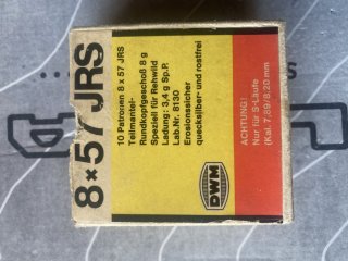 19 Patronen 8x57 JRS / IRS Rarität
