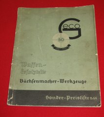 Originaler,! alter GECO Katalog von September 1937
