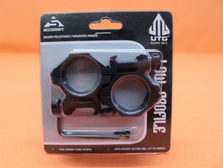 UTG Accushot Montageringe 30mm Low (RGWM-30L4) Alu schwarz matt für Picatinnyprofil BH=9mm