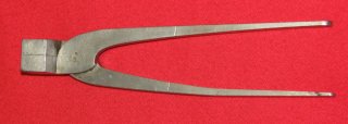 Aus Sammlung, alte Spitzkugel - Zange ca. 9,5mm Militärisch ?