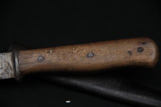 Infanteriemesser 42 Grabendolch Wehrmacht personalisiert Gebirgsjäger Rgt. 98 Kaukasus