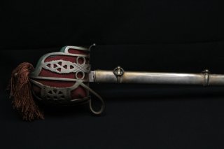 Schottland Basket-Hilted Broadsword Kavallerie Pallasch Highlander Regiment 1920er Säbel