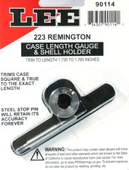 LEE .223 Rem. Case Length Gauge Präzises Hilfsmittel zum Trimmen Kürzen v 223 Remington Hülsen 90114