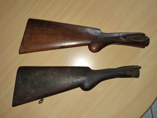 Konvolut antike Schäfte,No K98,MP40,Bajonett,WH