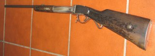 Sehr altes Luftgewehr in 6,35mm, noch in guten Zustand