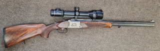 Krieghoff Ultra Bockbüchsflinte 8x75 12/76 Magnum + Zeiss V8 2,8-20x56 Schwenkmontage