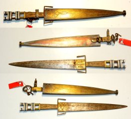 Afrikanisches Messer, Klinge 19cm