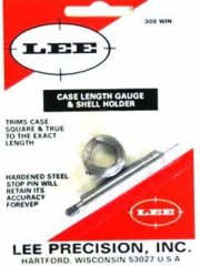 LEE .308 Win. Case Length Gauge Präzises Hilfsmittel zum Trimmen Kürzen v 308Winchester Hülsen 90139