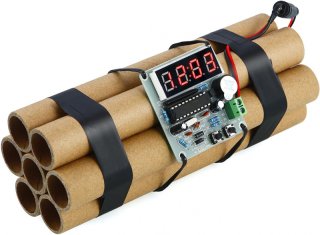 Dynamit Wecker/Uhr tolle Deko