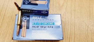 6,5x52 Carcano/139 grs. FMJBT PPU 20 stk. A-208 # SSZ Berka