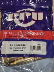 6,5 Creedmoor Boxer Hülsen PPU 50 Stk. C-689# SSZ Berka