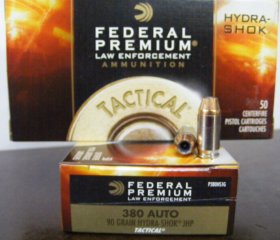 .380 Auto/90grs Hydra Shok JHP Federal 50 Stk. #P380HS1G# SSZ Berka