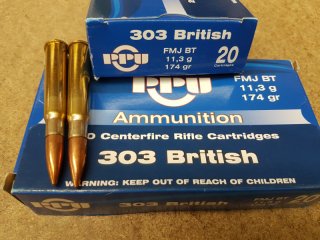 .303British/174grs FMJBT A-143 PPU 20 Stk. # SSZ Berka
