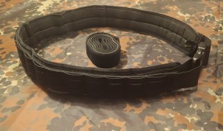 Gun Belt Set, schwarz, Lasercut MOLLE