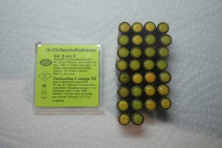 30 alte Wadie CS Gas Patronen 8mm mit 600 Bar !