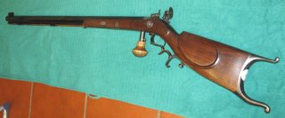 Hochwertiges Perkussion Vorderlader Scheibengewehr von Werner H. Withum in Cal. 45