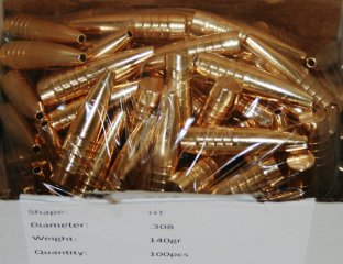 100 x L.O.S. LOS CERKNO HT HUNTER TACTICAL Bleifrei Jagd Geschosse .308 Win. .30-06 140gr 9g Solid