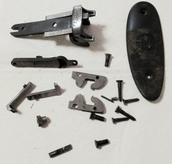 Diverse Kleinteile für eine Miroku Bockdoppelflinte