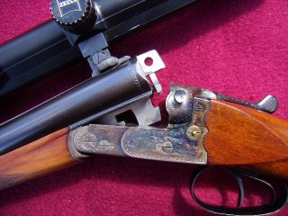 Suhler Buchsflinte 7x57R und 16/70 mit Doppelflintenwechsellauf 16/70