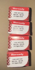 .312 Hornady Geschosse 400 Stück
