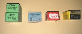 Konvolut 224 Geschosse