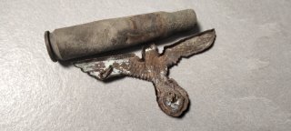 bodenfund 2cm Hülse Flak Wehrmacht mit Adler 2 wk