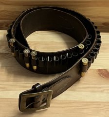 Leder-Patronengürtel für Kaliber 45-70 Munitionsgürtel Ledergürtel für Patronenhülsen Westerngürtel