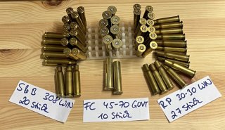 Wiederladergold diverse leere Hülsen 45-70/ 308 WIN/ 30-30WIN Langwaffenhülsen im Konvolut