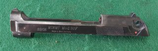 Defekt! Verschluss (Schlitten) Reck Miami Mod. 92F Kal. 9mmK PTB 488/2