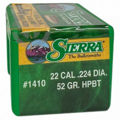 500 Sierra Geschosse .224, 52 grain, MatchKing, NEU