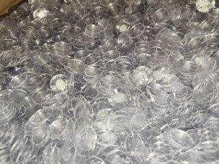 100 Stück Abdeckplättchen für Kaliber 12 mit Durchmesser 18,4mm, Over Powder Disc Card
