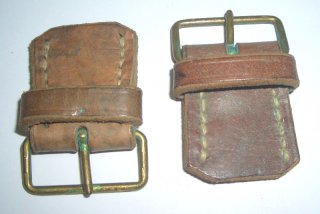 Seltenes Zubehörteil für den m94 Schwedenmauser Lederschnalle für den Schaft aus altem Lager Bestand