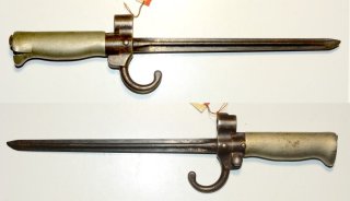 französischer Grabendolch aus Lebel Bajonett