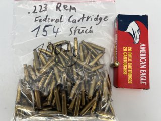 154xHülsen Federal Cartridge .223 Rem