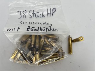 38x HP Hülsen .300 WinMag NEU+ ZH
