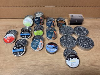 Großes Diabolo-Konvolut 4,5 mm – ca. 7.500 Stück – JSB, H&N, RWS, Weihrauch, Umarex + Slugs