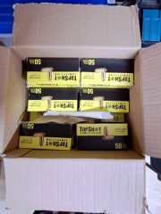 1.000 Topshot 9mm Luger Hülsen in Schachteln