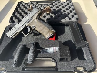 WALTHER PDP 4,5" 9mm 5 Wochen alt wie NEU PDP Two Tone Full Size 4.5" OD Green