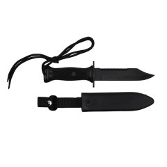 NEU US Navy Kampfmesser MK3 m. Plastikscheide (Nachbau) Schwarz