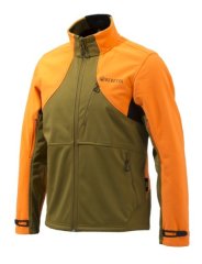 Beretta Softshell Jagdfleece Drückjagd-Jacke hellbraun-orange