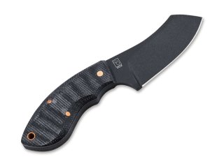 1 x BÖKER Plus RHINO ALL BLACK COPPER - Designer Messer 7,6cm D2 Klinge Micarta Griffschale #02BO085