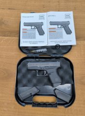 ANSCHAUEN LOHNT: GLOCK 43 9MM LUGER MIT KOMPL. ZUBEHÖR + KOFFER - SUPER KOMPAKT - BESTZUSTAND!