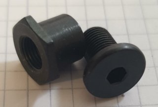 E20, 100000, ANSCHÜTZ 003642 Schraube und 003643Mutter für Hakenkappe 4760-33, 4760-34