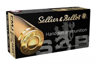 Sellier & Bellot 9 mm Luger Vollmantel 8,0g/124grs. 1000 Patronen