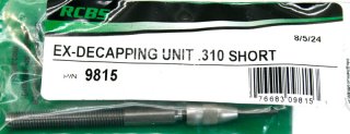 RCBS 9815 Decapping UNIT .310 Short Ersatzteil Kalibriermatrize Zündhütchen Ausstoßerstange Ex