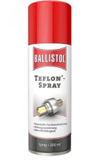 Ballistol Teflon Spray #25600 | 200ml > sauber Trockenschmierung für Lager, Rollen, Bahnen, Schienen